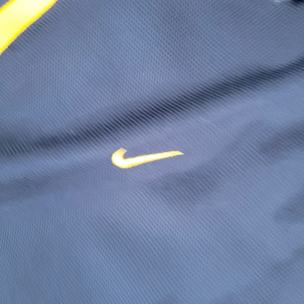 Nike Polo Shirt Mens XXL Blue Michigan Wolverines Dri-FIT Colorblock Authentic - Picture 8 of 16